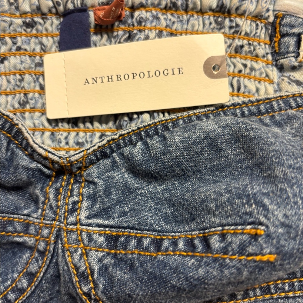Anthropology Strapless Denim Bustier NWT Size 8 Sold Out in Stores - Picture 6 of 6